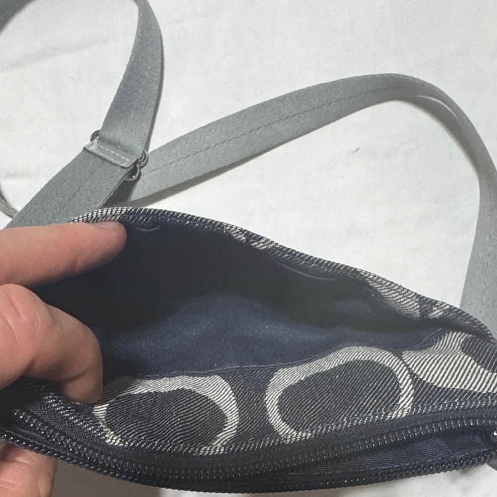 Coach Crossbody Bag in Black and Silver - Picture 5 of 6